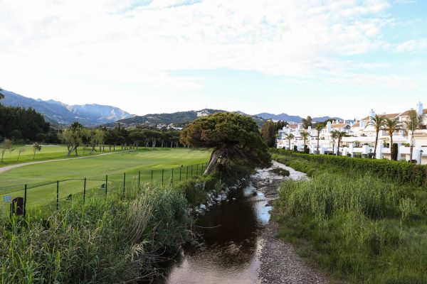 Golf course right next to the apartments